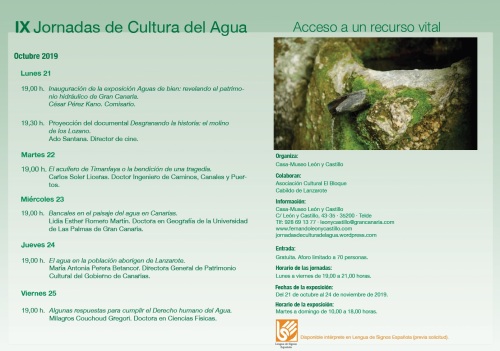 Programa IX Jornadas de Cultura del Agua. B
